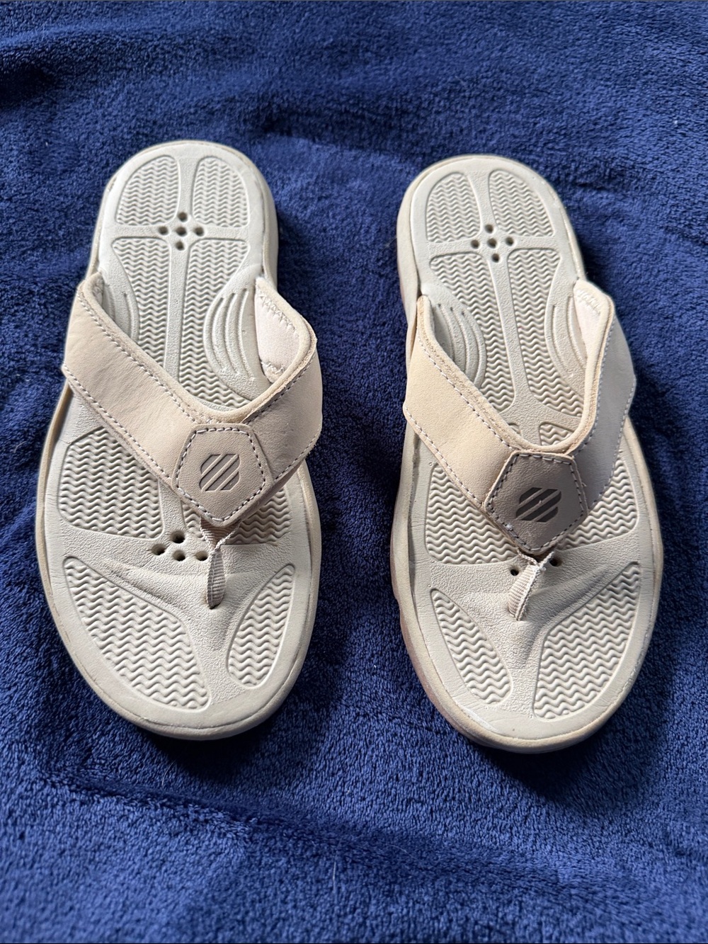 Women's Neutral Beige Comfort Flip-Flop Sandals